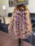Wig #24 Indian Curly Highlights