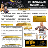 1 ON 1 SEWING MACHINE WIG MAKING CLASS